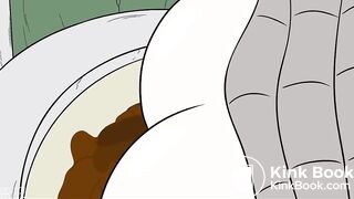 Inoue from Bleach destroying a toilet