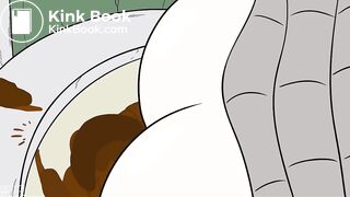 Inoue from Bleach destroying a toilet