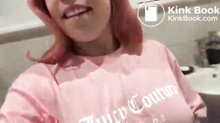 Girl Shitting in toilet - video 3