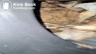 PortaPottyQueen - Human toilet used by train tracks