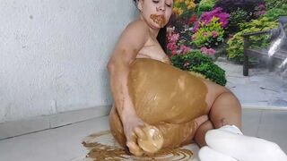 Creamy Dildo Diarrhea & Vomit