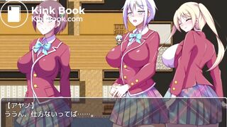 Three school girl pantypoop, pooping