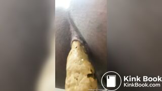 POV Ebony Scat Close-Up