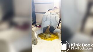 girl makes a huge mess