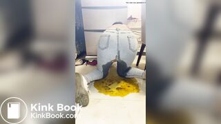 girl makes a huge mess