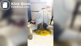 girl makes a huge mess