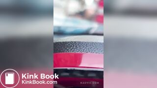 Woman shits on the street.