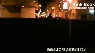 Taking a dump on the balcony..