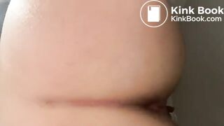 Hot girl takes big stinky toilet dump