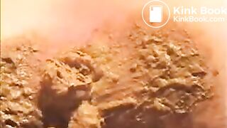 Putting panties back on after big shit