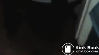 German girl pooping on a publc toilet..