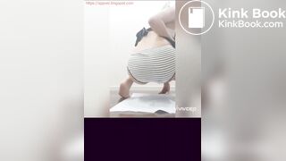 NICE girl panty poop