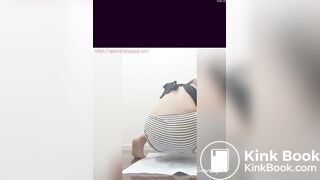 NICE girl panty poop