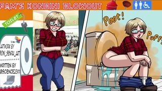 pam desperate to drop her bowels