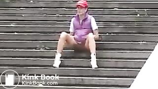 Hard pantypoop and smearing in public