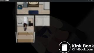 cute girl pee at home