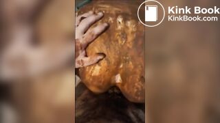 Sexy milf gets fucking in shitty as while shittinh