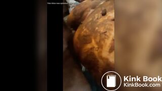 Sexy milf gets fucking in shitty as while shittinh