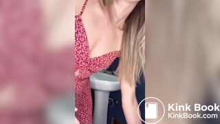 Blonde Shits in Dress