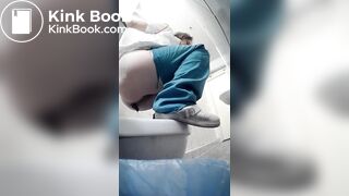 Girls pooping, pornera in the toilet