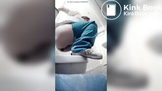 Girls pooping, pornera in the toilet