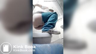 Girls pooping, pornera in the toilet