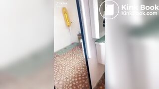 Cute tik tok girl pooping
