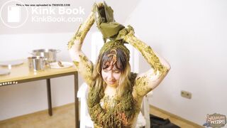 Dirty Dung Dirndl - masturbation in cowshit