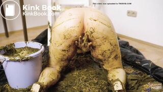 Dirty Dung Dirndl - masturbation in cowshit