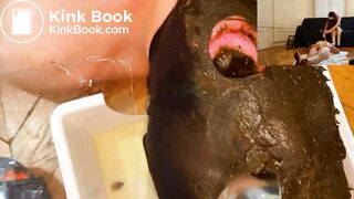 A nasty black filthy scat