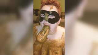 Suck dildo made ftom shit