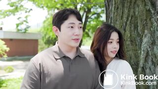 Sexy Asian woman in swimsuit diarrhea desperation