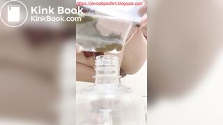 Chinese girl sexy selfie poop 26