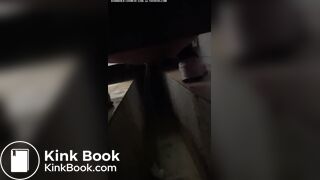 Chinese lady poops diarrhea in hurry at dinner time.