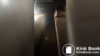 Chinese lady poops diarrhea in hurry at dinner time.