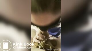 cheerleader scat blowjob snippet