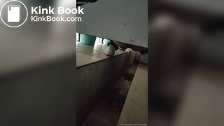 Chinese lady poops diarrhea in public toilet