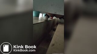 Chinese lady poops diarrhea in public toilet