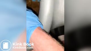 Slave cunt tasting stranger's scat