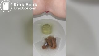 Pooping the toilet