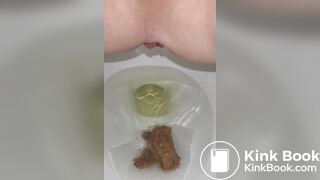 Pooping the toilet