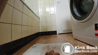 Sexy ebony ass pooping a good one