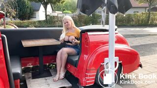 Public shit outdoor restaurant