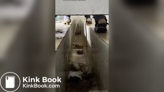 Diarrhea pooping in Chinese female toilet