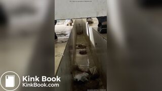 Diarrhea pooping in Chinese female toilet