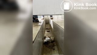 Diarrhea pooping in Chinese female toilet