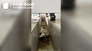 Diarrhea pooping in Chinese female toilet
