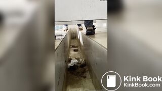 Diarrhea pooping in Chinese female toilet