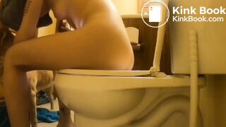 model shitting in the bathroom #2