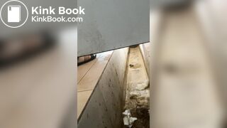 Chinese girl ditch toilet poop - video 3